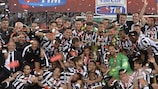Juventus celebrate a first Coppa Italia since 1995