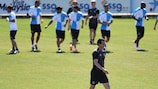 Unai Emery presides over Sevilla's training session on Wednesday