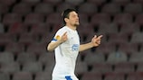 Yevhen Seleznyov wheels away after his 81st-minute equaliser against last-four rivals Napoli