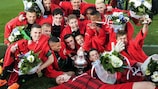 Игроки "Гронингена" празднуют победу в финале Кубка Нидерландов