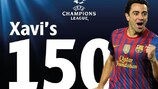 Xavi, 150 partidos en la UEFA Champions League