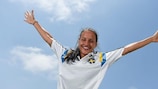 Sweden captain Nathalie Björn at tournament HQ in Israel