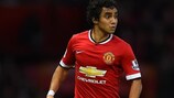 Lyon defensive recruit Rafael in action for former club Manchester United