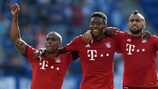 Bayern celebrate their unlikely victory against Hoffenheim