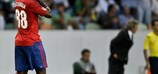 Seydou Doumbia celebrates his goal at Sporting CP last week
