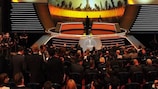 A view of the auditorium during the group stage draw