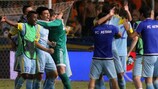 El Astana celebra su victoria ante el APOEL
