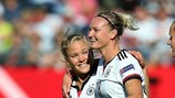 Leonie Maier, Alex Popp and Simone Laudehr all scored for Germany against Hungary