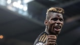 Paul Pogba celebra un gol de la Juventus en Manchester