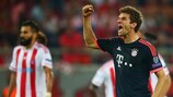 Thomas Müller celebrates making it 3-0