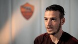 Alessandro Florenzi hablando con UEFA.com