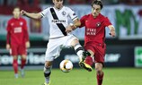 Legia, in white, lost 1-0 at Midtjylland on matchday one