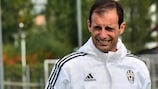 Massimiliano Allegri oversees training on Tuesday