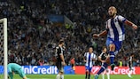 André André celebrates after making it 1-0 in Porto