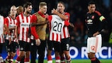 PSV feiert den Erfolg über Manchester United am ersten Spieltag