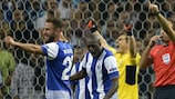 Os jogadores do Porto tiveram razões de sobra para festejarem após a vitória sobre o Chelsea na segunda jornada