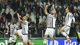 Celebración de los jugadores de la Juventus