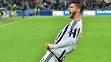 La gioia di Morata dopo il gol contro il Siviglia: eguagliato il record di Del Piero