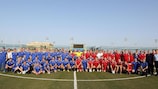 Los presidentes y secretarios generales jugaron un partido en Malta