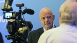 UEFA-Generalsekretär Gianni Infantino nach dem EXCO-Treffen auf Malta