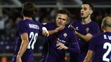 Josip Iličić ha portato in vantaggio la Fiorentina contro l'Atalanta