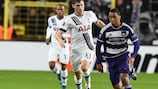 Anderlecht's Youri Tielemans gets away from Tottenham defender Ben Davies on matchday three