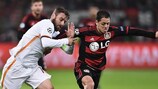 Daniele De Rossi and Javier Hernández contest possession on matchday three