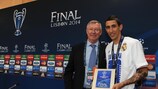 Ángel Di María fue elegido el mejor jugador de la final de la Champions League de 2014