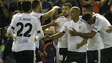 Sofiane Feghouli feiert sein Tor gegen Gent am dritten Spieltag