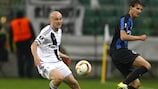 Club Brugge's Davy De Fauw (right) scored against Legia on matchday three