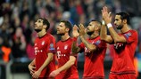 A festa dos jogadores do Bayern