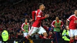 Jesse Lingard celebrates after scoring against West Brom earlier this month