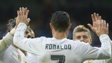 Cristiano Ronaldo festeggia il suo gol contro il Getafe