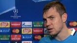 Artem Dzyuba habla con UEFA.com