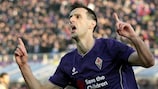 Nikola Kalinić jubelt über ein Tor für die Fiorentina