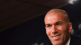 Zinédine Zidane during his first Madrid press conference