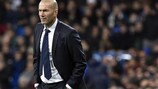 ZInédine Zidane è all'esordio da allenatore in UEFA Champions League