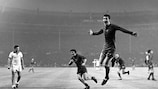 Brian Kidd after scoring for Manchester United in the 1968 European Cup final, on his 19th birthday