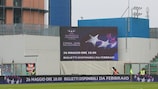 Продажа билетов рекламируется на матче "Сассуоло" на "Читта дель Триколоре"
