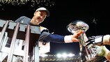 Denver Broncos quarterback Peyton Manning after winning the Super Bowl