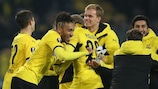 Dortmunds Spieler bejubeln den Sieg über Dortmund