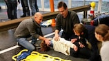 A practical session in Vienna on emergency on-field care