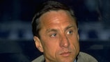 Johan Cruyff fotografado nos seus tempos de treinador do Barcelona, em 1991