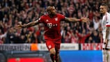 Arturo Vidal wheels away after putting Bayern in front