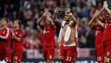 Bayern celebra após o triunfo por 1-0 frente ao Benfica