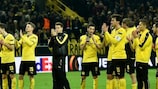 Dortmund após o final da primeira mão; conseguirão eles marcar em Anfield?