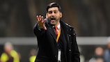Paulo Fonseca pictured during Braga's defeat to Shakhtar last season