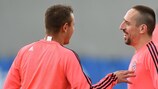 Franck Ribéry, derecha, ha superado un problema en la espalda
