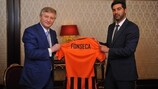 Paulo Fonseca has taken over from Mircea Lucescu as coach of Shakhtar Donetsk