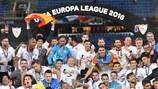 FC Séville tenant du titre, victorieux en 2015/16 après avoir été reversé de la LDC